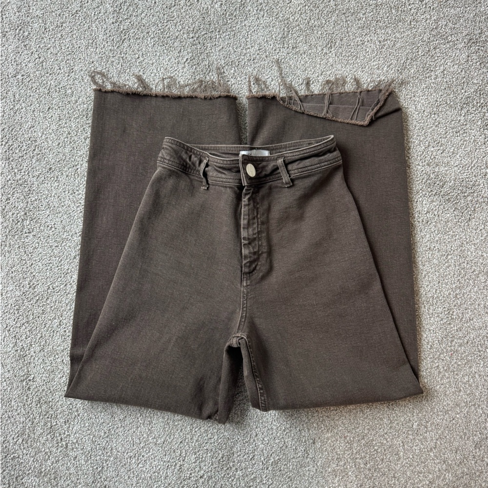 Zara Marine Straight High Waisted Pant
